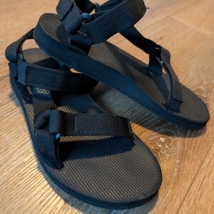 Teva Women's Black Strappy Sport Sandals
